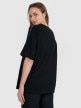 mini: Damski t-shirt oversize z nadrukiem 4F 4FRSS25TTSHF2791 - czarny (4)