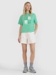 mini: Damski t-shirt z nadrukiem 4F 4FRSS25TTSHF2974 - zielony (2)