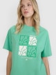 mini: Damski t-shirt z nadrukiem 4F 4FRSS25TTSHF2974 - zielony (4)