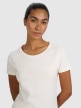 mini: Damski t-shirt z nadrukiem 4F 4FRSS25TTSHF2978 - biały (3)