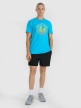 mini: Męski t-shirt z nadrukiem 4F 4FRSS25TTSHM3156 - niebieski (2)