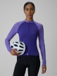 mini: Damski longsleeve kolarski UPF50+ 4F 4FRSS26TFLOF650 - fioletowy (1)