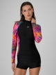 Obrazek dla: 4F Damski longsleeve do pływania i sportów wodnych UPF50+ 4F 4FRSS26TFLOF661  multikolor Multikolor