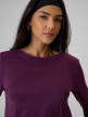 mini: Damski longsleeve bez nadruku 4F 4FRSS26TLONF673 - fioletowy (4)