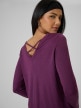 mini: Damski longsleeve bez nadruku 4F 4FRSS26TLONF673 - fioletowy (5)