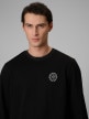 mini: Męski longsleeve bez nadruku 4F 4FRSS26TLONM671 - czarny (4)