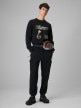 mini: Męski longsleeve z nadrukiem 4F 4FRSS26TLONM674 - czarny (2)