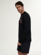 mini: Męski longsleeve z nadrukiem 4F4FRSS26TLONM679 - czarny (3)
