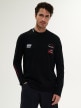 mini: Męski longsleeve z nadrukiem 4F4FRSS26TLONM679 - czarny (1)