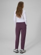 mini: Damskie spodnie dresowe joggery 4F 4FRSS26TTROF1885 - fioletowe (6)
