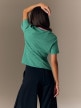 mini: Damski t-shirt w paski 4F 4FRSS26TTSHF3702 - zielony (6)