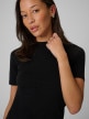 mini: Damski t-shirt bez nadruku 4F 4FRSS26TTSHF3703 - czarny (4)