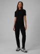 mini: Damski t-shirt bez nadruku 4F 4FRSS26TTSHF3703 - czarny (5)