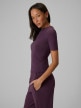 mini: Damski t-shirt bez nadruku 4F 4FRSS26TTSHF3703 - fioletowy (3)