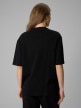 mini: Damski t-shirt z nadrukiem 4F 4FRSS26TTSHF3706 - czarny (4)