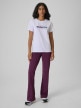 mini: Damski t-shirt z nadrukiem 4F 4FRSS26TTSHF3793 - biały (2)
