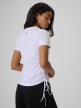 mini: Damski t-shirt bez nadruku 4F 4FRSS26TTSHF3795 - biały (5)