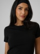 mini: Damski t-shirt bez nadruku 4F 4FRSS26TTSHF3795 - czarny (3)