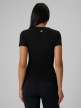 mini: Damski t-shirt bez nadruku 4F 4FRSS26TTSHF3795 - czarny (5)
