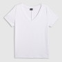 mini: Damski t-shirt bez nadruku 4F 4FRSS26TTSHF3796 - biały (5)