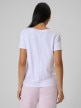 mini: Damski t-shirt bez nadruku 4F 4FRSS26TTSHF3796 - biały (4)