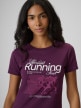 mini: Damski t-shirt z nadrukiem 4F 4FRSS26TTSHF3800 - fioletowy (3)