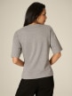 mini: Damski t-shirt z wiązaniem 4F 4FRSS26TTSHF3847 -szary (6)