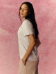 mini: Damski t-shirt z nadrukiem 4F 4FRSS26TTSHF3849 - niebieski (3)