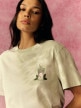mini: Damski t-shirt z nadrukiem 4F 4FRSS26TTSHF3852 - zielony (4)