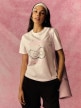 mini: Damski t-shirt z nadrukiem 4F 4FRSS26TTSHF3853 - różowy (1)