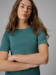 mini: Damski t-shirt bez nadruku 4F 4FRSS26TTSHF3879 - turkusowy (3)