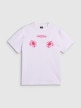 mini: Damski t-shirt z nadrukiem 4F 4FRSS26TTSHF3882 - biały (1)