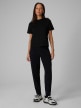 mini: Damski t-shirt bez nadruku 4F 4FRSS26TTSHF3985 - czarny (5)