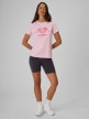 mini: Damski t-shirt z nadrukiem 4F 4FRSS26TTSHF4019 - różowy (2)