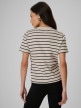 mini: Damski t-shirt w paski 4F 4FRSS26TTSHF4023 - beżowy (4)