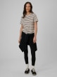 mini: Damski t-shirt w paski 4F 4FRSS26TTSHF4023 - beżowy (2)