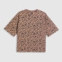mini: Damski t-shirt z nadrukiem 4F 4FRSS26TTSHF4024 - brązowy (5)