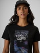 mini: Damski t-shirt z nadrukiem 4F 4FRSS26TTSHF4225 - czarny (3)