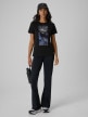 mini: Damski t-shirt z nadrukiem 4F 4FRSS26TTSHF4225 - czarny (2)