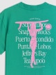 mini: Damski t-shirt z nadrukiem 4F 4FRSS26TTSHF4516 - zielony (4)