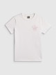 mini: Damski t-shirt z nadrukiem 4F 4FRSS26TTSHF4537 - biały (1)