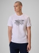 mini: Męski t-shirt z nadrukiem 4F 4FRSS26TTSHM3804 - biały (1)