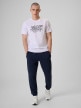 mini: Męski t-shirt z nadrukiem 4F 4FRSS26TTSHM3804 - biały (2)