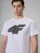 mini: Męski t-shirt z nadrukiem 4F 4FRSS26TTSHM3805 - biały (3)