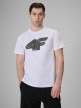 mini: Męski t-shirt z nadrukiem 4F 4FRSS26TTSHM3805 - biały (1)