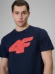mini: Męski t-shirt z nadrukiem 4F 4FRSS26TTSHM3805 - granatowy (3)