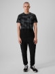 mini: Męski t-shirt z nadrukiem 4F 4FRSS26TTSHM3807 - czarny (2)