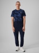 mini: Męski t-shirt z nadrukiem 4F 4FRSS26TTSHM3807 - granatowy (2)