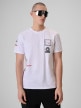 mini: Męski t-shirt z nadrukiem 4F 4FRSS26TTSHM3872 - biały (1)