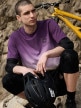 mini: Męski t-shirt z nadrukiem 4F 4FRSS26TTSHM3877 - fioletowy (2)